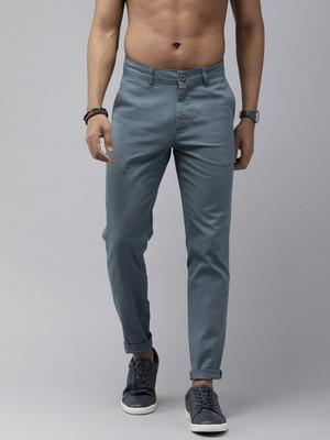 Roadster Regular Fit Men Blue Trousers