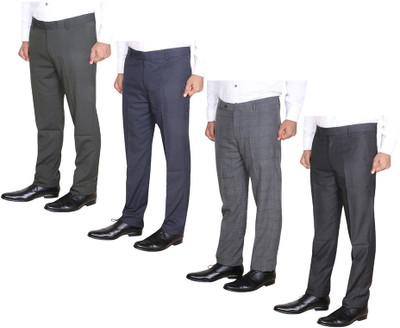 Indistar Regular Fit Men Multicolor Trousers