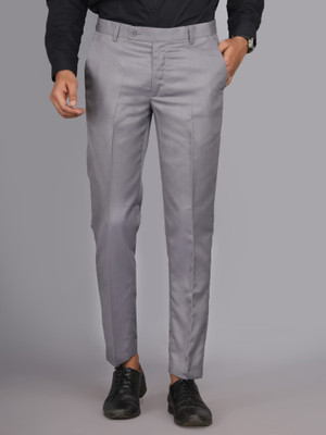 El Cielo Regular Fit Men Grey Trousers