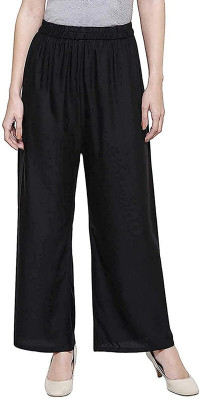 Dev Enterprises Relaxed Women Black Trousers
