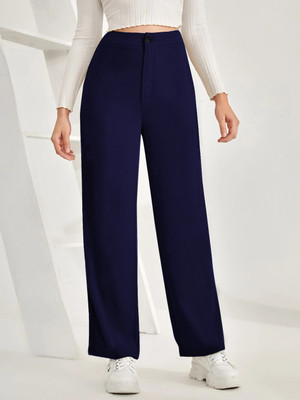 METRONAUT Relaxed Women Dark Blue Trousers