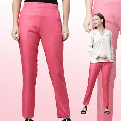 Pranera Straight Fit Women Grey Trousers