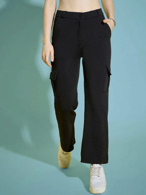 Maheshvi Loose Fit Women Black Trousers
