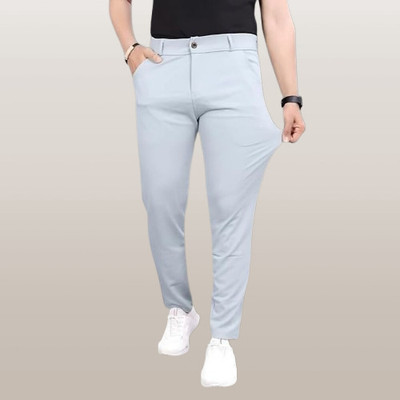 GIRIRAJ CREATION Regular Fit Men Light Blue Trousers