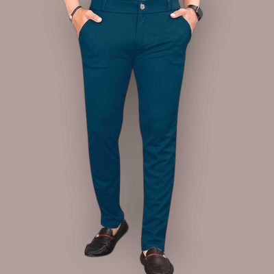 ISUEL FAB Slim Fit Men Multicolor Trousers
