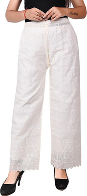 Tanushk Regular Fit Women White Trousers