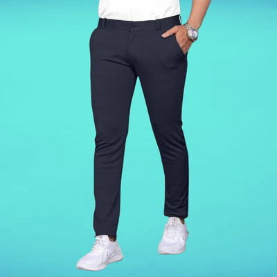 Raienterprises Slim Fit Men Grey Trousers