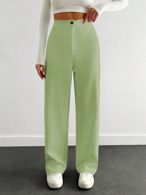 METRONAUT Relaxed Women Green Trousers