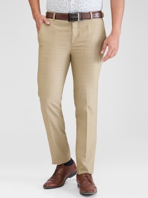 Raymond Slim Fit Men Beige Trousers