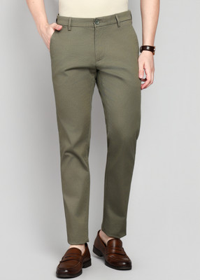 Arrow Sport Slim Fit Men Green Trousers