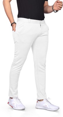 JAY VACHHRAJ Slim Fit Men White Trousers