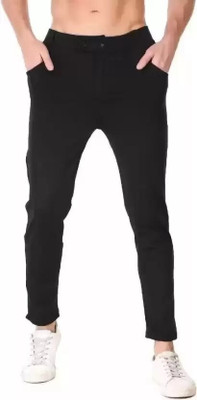 PTC CREATION Regular Fit Men Black Trousers