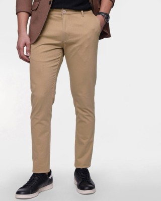 FUBAR Slim Fit Men Brown Trousers