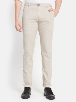 Octave Regular Fit Men Beige Trousers