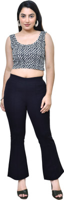 Urban weave Regular Fit Women Green Trousers
