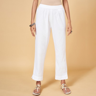 Rangmanch by Pantaloons Regular Fit Women White Trousers