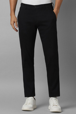 Louis Philippe Sport Tapered Men Black Trousers
