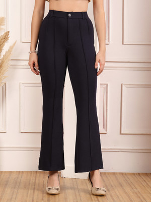 AAYU Flared Women Multicolor Trousers