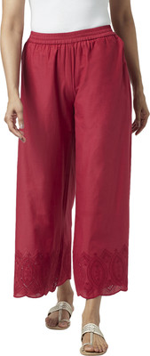Rangmanch by Pantaloons Regular Fit Women Maroon Trousers