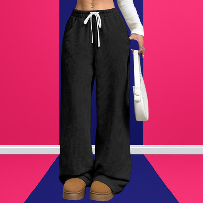 Jenil Fashion Relaxed Women Black Trousers