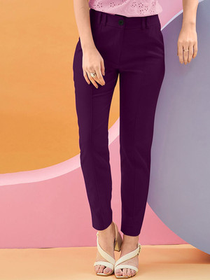 CORSICA Relaxed Women Purple Trousers