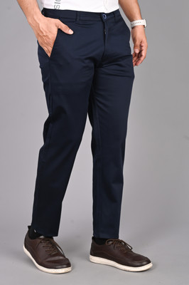 FUBAR Slim Fit Men Blue Trousers