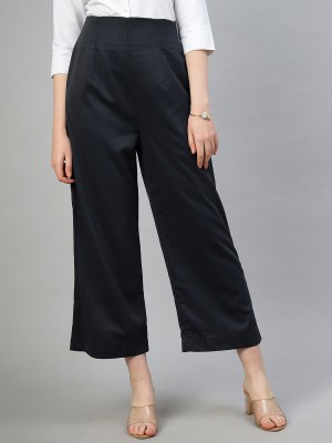 SENGROW Flared Women Grey Trousers