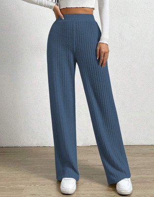Selvia Relaxed Women Blue Trousers