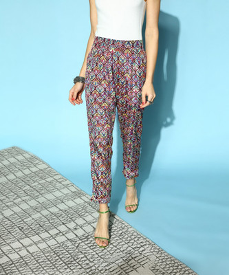 Shae by SASSAFRAS Tapered Women Multicolor Trousers