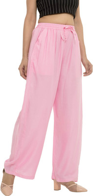 AARMAD Relaxed Women Pink Trousers
