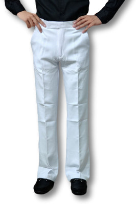 NMY Flared Men White Trousers