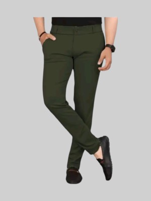 Nk staylish Regular Fit Men Green Trousers