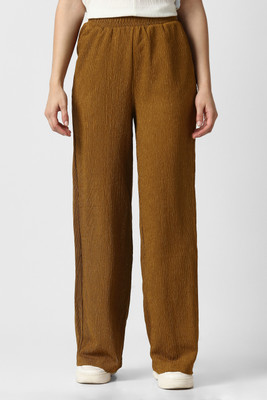 VAN HEUSEN Regular Fit Women Brown Trousers
