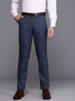 LOUIS PHILIPPE Slim Fit Men Dark Blue Trousers