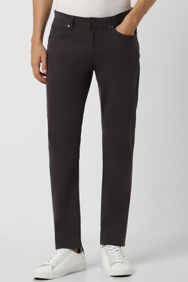 PETER ENGLAND Slim Fit Men Brown Trousers