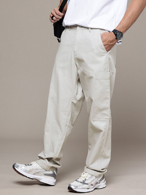 Roadster Loose Fit Men Grey Trousers