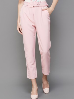 CODE by Lifestyle Regular Fit Women Pink Trousers