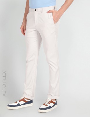 Arrow Sport Regular Fit Men White Trousers