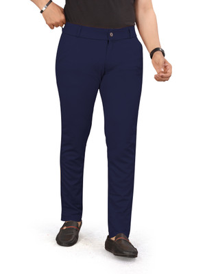 ynam Regular Fit Men Blue Trousers