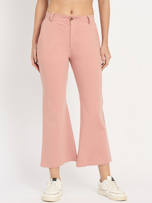 Camey Flared Women Pink Trousers