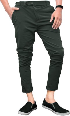 Kailash Slim Fit Men Green Trousers