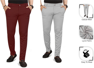 TopQore Regular Fit Men Multicolor Trousers
