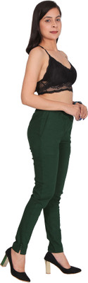 Lalli Fashion Regular Fit Women Green Trousers