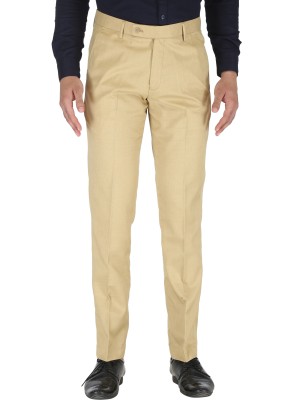 SPEC COLLECTION Regular Fit Men Khaki Trousers