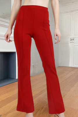 POPWINGS Regular Fit Women Maroon Trousers