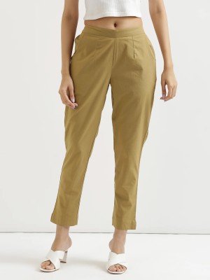 Mast Kalandar Regular Fit Women Beige Trousers