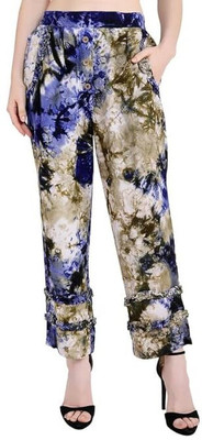 Chandwasia Regular Fit Women Blue, Green Trousers