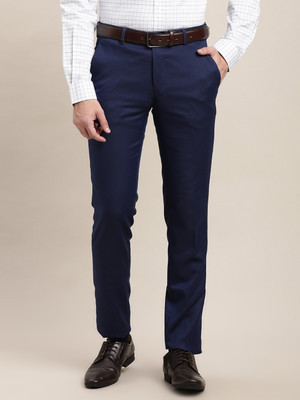TURTLE Slim Fit Men Blue Trousers