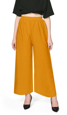 plus5 Comfort Fit Women Orange Trousers