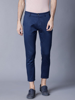 HIGHLANDER Slim Fit Men Blue Trousers